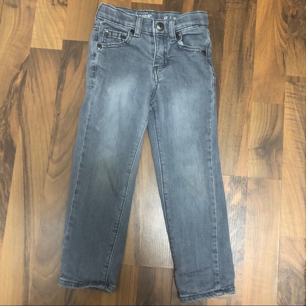 Jumping Beans Gray 4T Jeans Toddler Boys